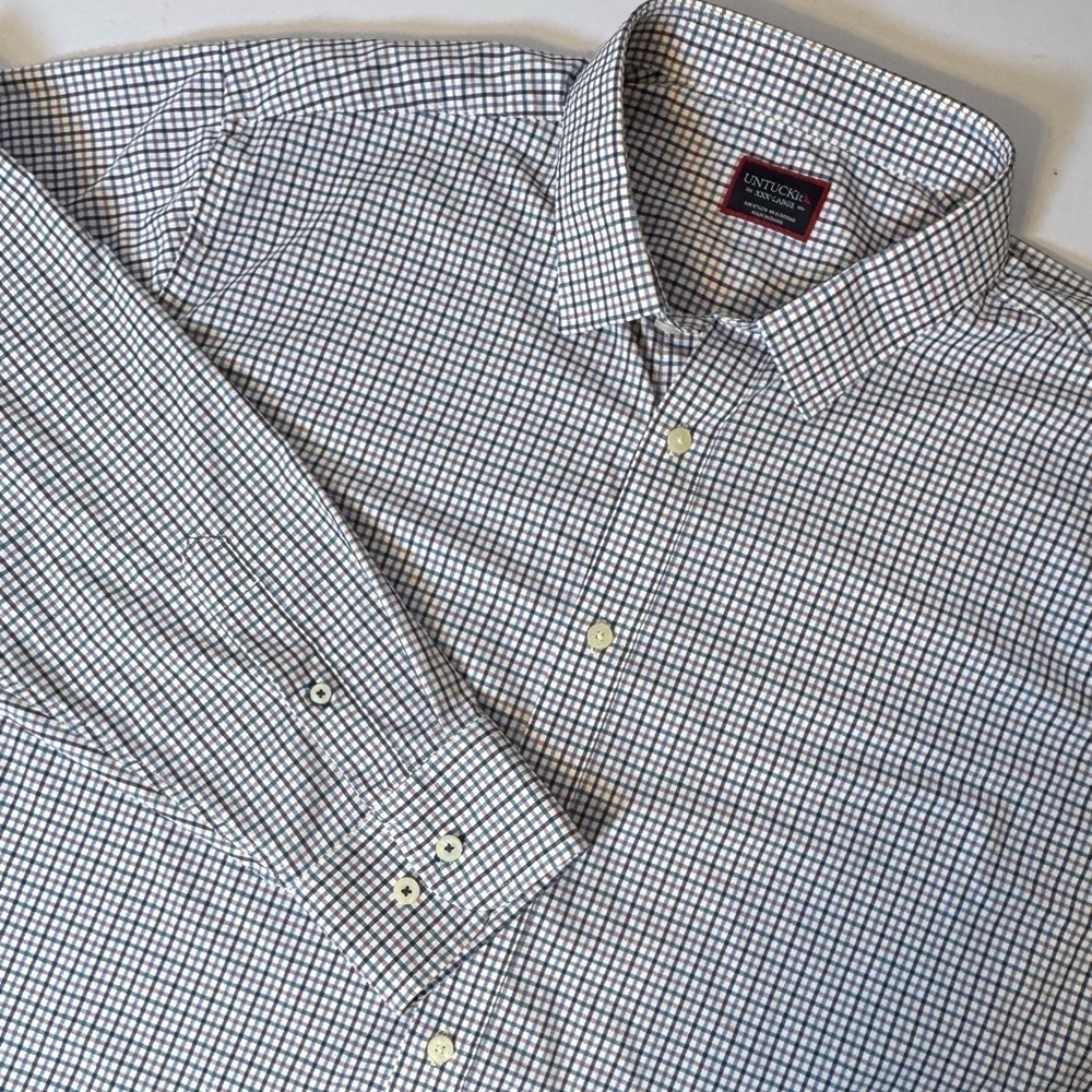 UNTUCKit ‎ Erbach Pink Men's Long Sleeve Shirt  Small Plaid XXXL